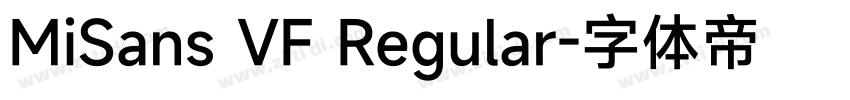 MiSans VF Regular字体转换